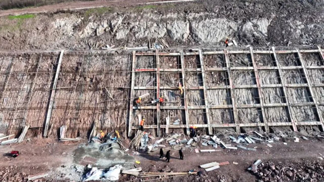 达州市航空产业园基础设施建设项目(联网路)建设持续推进
